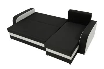 Alvared 3-sits Hörnbäddsoffa Universal - Röd/Svart - Products - Möbler - Soffa - Bäddsoffa - Bäddsoffa divan