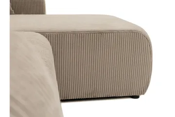 Barile Bäddsoffa med Divan 3-sits i Plysch - Grå - Products - Möbler - Soffa - Bäddsoffa - Bäddsoffa divan