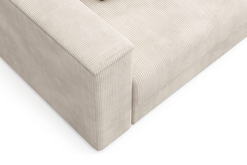 Bergen Extra djup 3-sits Bäddsoffa med Bäddmadrass i Memoryskum och Tvättbar klädsel - Beige - Products - Möbler - Soffa - Bäddsoffa - 3 sits bäddsoffa