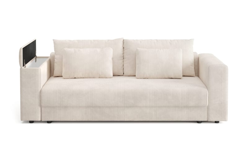 Bergen Extra djup 3-sits Bäddsoffa med Bäddmadrass i Polyesterskum och Tvättbar klädsel - Beige - Products - Möbler - Soffa - Bäddsoffa - 3 sits bäddsoffa