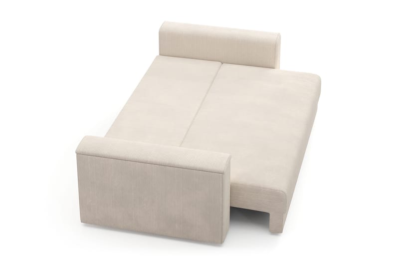 Bergen Extra djup 3-sits Bäddsoffa med Bäddmadrass i Polyesterskum och Tvättbar klädsel - Beige - Products - Möbler - Soffa - Bäddsoffa - 3 sits bäddsoffa