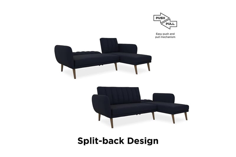 Brittany Divanbäddsoffa Marinblå - Novogratz - Products - Möbler - Soffa - Bäddsoffa - Bäddsoffa divan