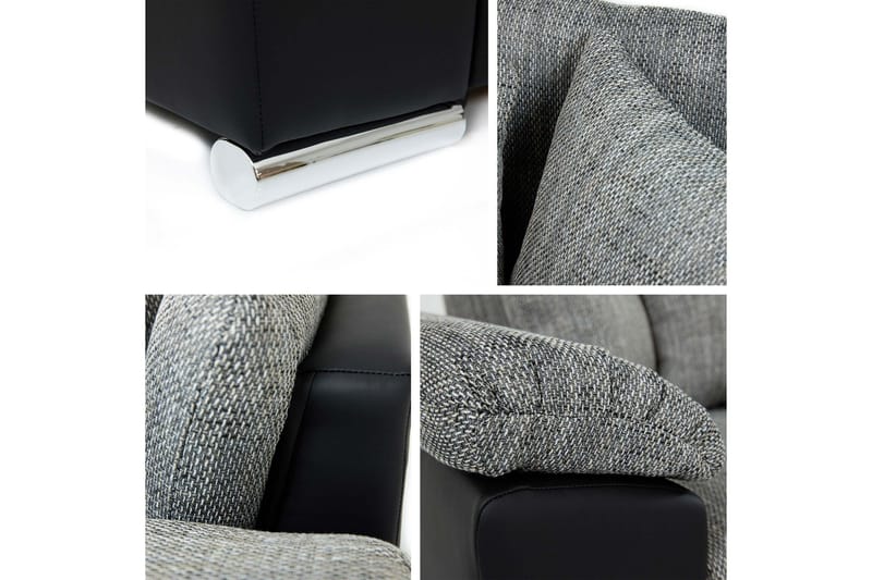 Camior Bäddsoffa m. Divan 3-sits - Mörkgrå - Products - Möbler - Soffa - Bäddsoffa - Bäddsoffa divan