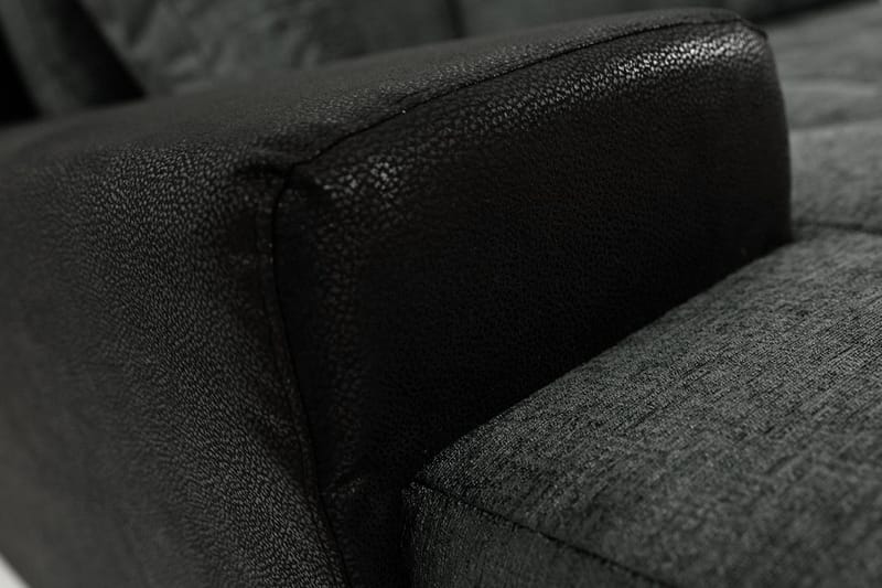 Cerys Divanbäddsoffa 265x185x85 cm Universal - Svart - Products - Möbler - Soffa - Bäddsoffa - Bäddsoffa längsbäddad