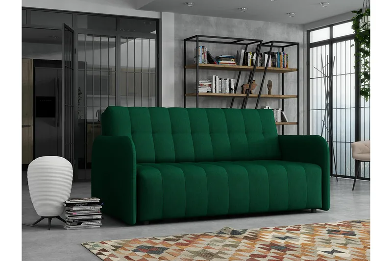 Denegal 3-sits Bäddsoffa Dark green - Products - Möbler - Soffa - Bäddsoffa - 3 sits bäddsoffa