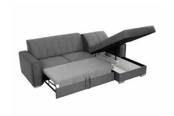 Denegal 3-sits Hörnbäddsoffa Black - Products - Möbler - Soffa - Bäddsoffa - Bäddsoffa divan