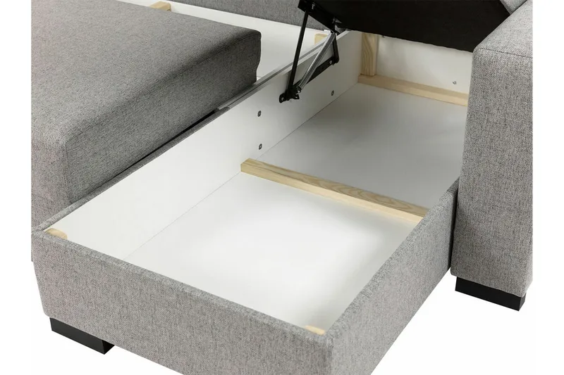 Denegal 3-sits Hörnbäddsoffa - Grön - Products - Möbler - Soffa - Bäddsoffa - Hörnbäddsoffa