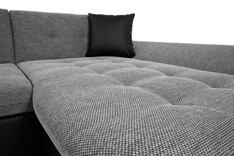 Dewitt 3-sits Bäddsoffa - Grå - Products - Möbler - Soffa - Bäddsoffa - U bäddsoffa