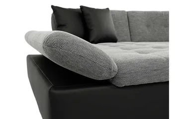 Dewitt 3-sits Bäddsoffa - Grå - Products - Möbler - Soffa - Bäddsoffa - U bäddsoffa