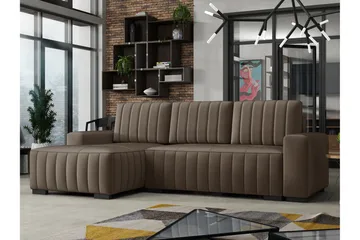 Esher Bäddsoffa Höger - Brun - Products - Möbler - Soffa - Bäddsoffa - Bäddsoffa divan