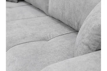 Flo Bäddsoffa 3-sits i Plysch - Beige - Products - Möbler - Soffa - Bäddsoffa - 3 sits bäddsoffa