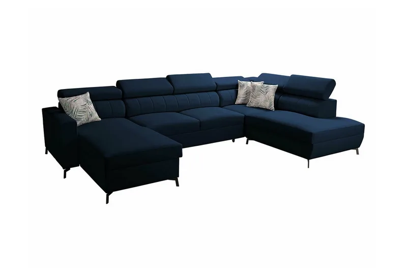 Galbally 5-sits Hörnbäddsoffa Dark blue