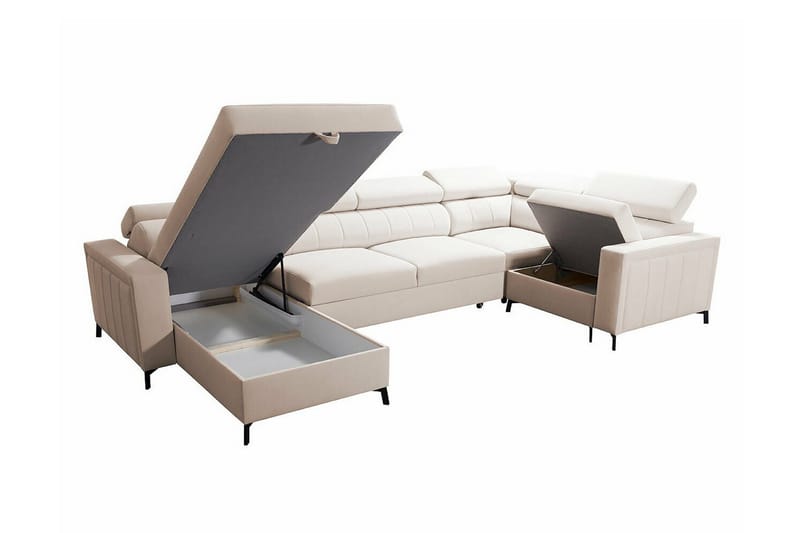 Galbally 5-sits Hörnbäddsoffa Dark brown - Products - Möbler - Soffa - Bäddsoffa - Hörnbäddsoffa