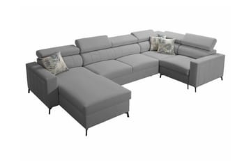 Galbally 5-sits Hörnbäddsoffa Grey - Products - Möbler - Soffa - Bäddsoffa - Hörnbäddsoffa