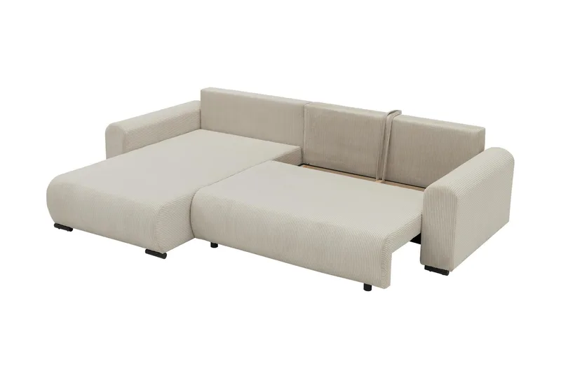 Handda Bäddsoffa med Divan 3-sits i Bouclé - Rosa - Products - Möbler - Soffa - Bäddsoffa - Bäddsoffa divan
