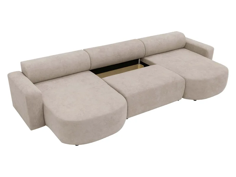 Hanish Bäddsoffa Dubbeldivan 5-sits - Beige - Products - Möbler - Soffa - Bäddsoffa - U bäddsoffa