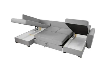 Kintore 4-sits Hörnbäddsoffa White - Products - Möbler - Soffa - Bäddsoffa - Bäddsoffa divan