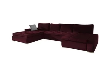 Kintore 4-sits Hörnbäddsoffa Wine red - Products - Möbler - Soffa - Bäddsoffa - Hörnbäddsoffa