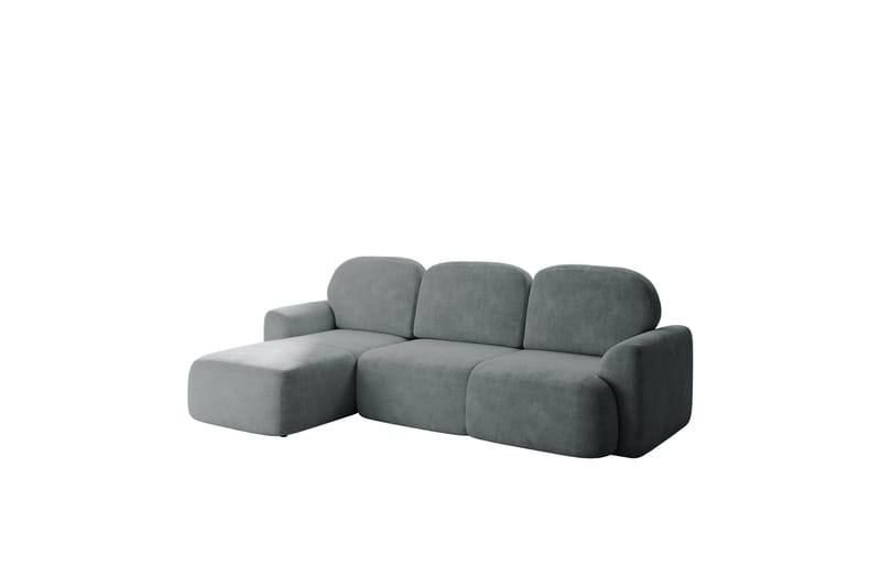 Korfu Bäddsoffa m. Divan 3-sits, Grå