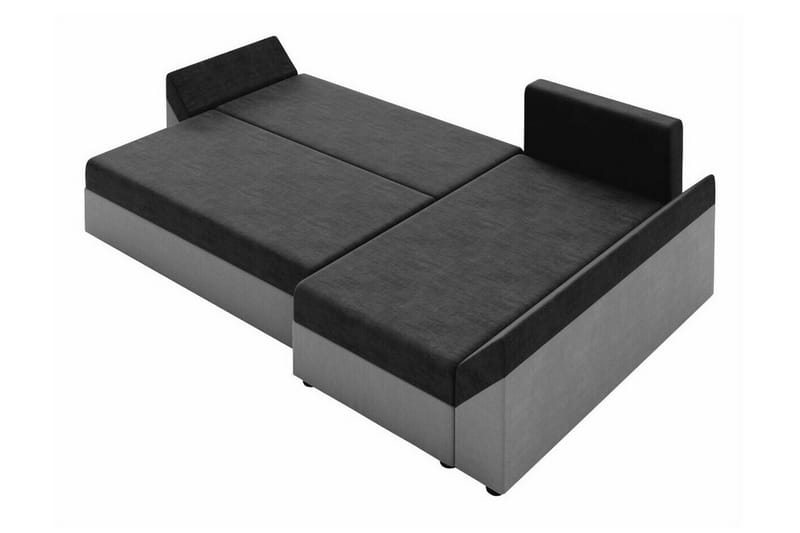 Midfeld 3-sits Hörnbäddsoffa Brown/Black - Products - Möbler - Soffa - Bäddsoffa - Bäddsoffa divan