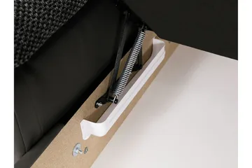 Niko U-Bäddsoffa 350x205x76 cm Divan Höger - Grå/Vit - Products - Möbler - Soffa - Bäddsoffa - Bäddsoffa längsbäddad