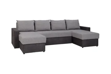 Staffin 4-sits Hörnbäddsoffa Light grey/Dark grey - Products - Möbler - Soffa - Bäddsoffa - Hörnbäddsoffa
