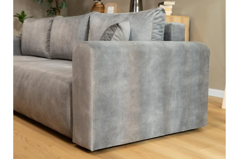 Tacon Bäddsoffa m. Divan 3-sits - Grå/Beige - Products - Möbler - Soffa - Bäddsoffa - Bäddsoffa divan