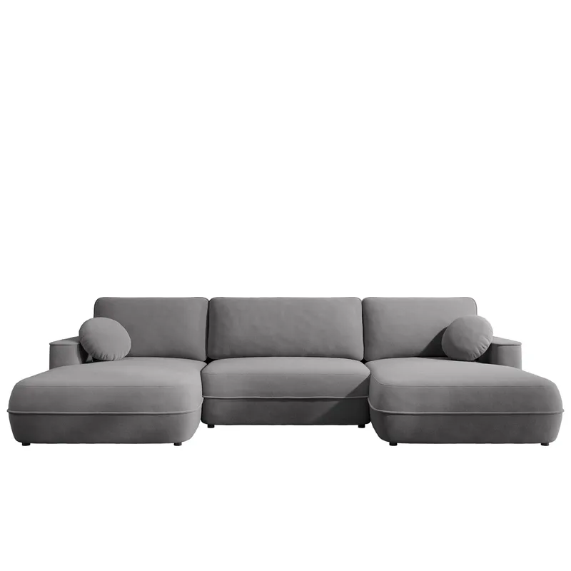 Uppland Bäddsoffa Dubbeldivan 5-sits, Grå