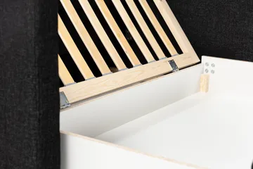 Willhelm Liten Bäddsoffa 2-sits Framåtbäddad - Mörkgrå - Products - Möbler - Soffa - Bäddsoffa - 2 sits bäddsoffa