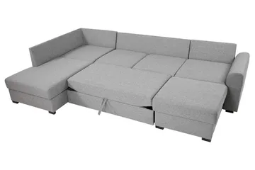 Wilma 6-sits Divan Höger Bäddsoffa 305 cm - Grå - Products - Möbler - Soffa - Bäddsoffa - Bäddsoffa divan