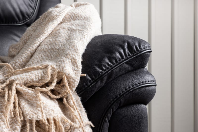 Saranda Reclinersoffa - Svart - Products - Möbler - Soffa - Biosoffa & reclinersoffa - 3 sits biosoffa & reclinersoffa