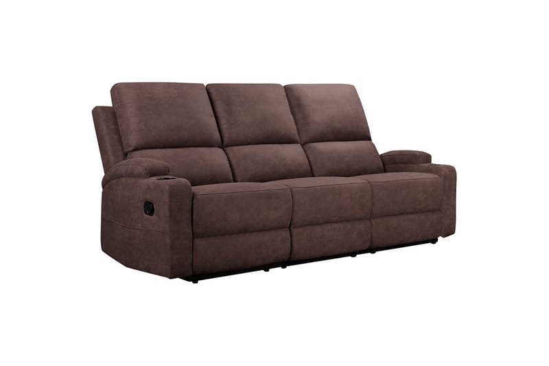 Dallas Reclinersoffa 3-sits - Brun - Products - Möbler - Soffa - Biosoffa & reclinersoffa