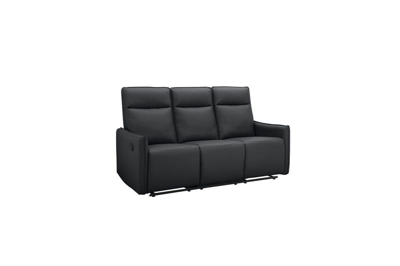 Lugo Reclinersoffa 3-sits - Svart - Products - Möbler - Soffa - Biosoffa & reclinersoffa