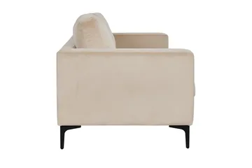 Bolero Sammetssoffa 3-sits - Beige - Products - Möbler - Soffa - 3 sits soffa