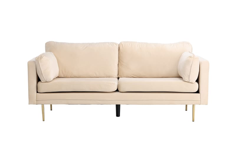 Boom Sammetssoffa 3-sits - Beige - Products - Möbler - Soffa - 3 sits soffa