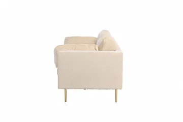 Boom Sammetssoffa 3-sits - Beige - Products - Möbler - Soffa - 3 sits soffa