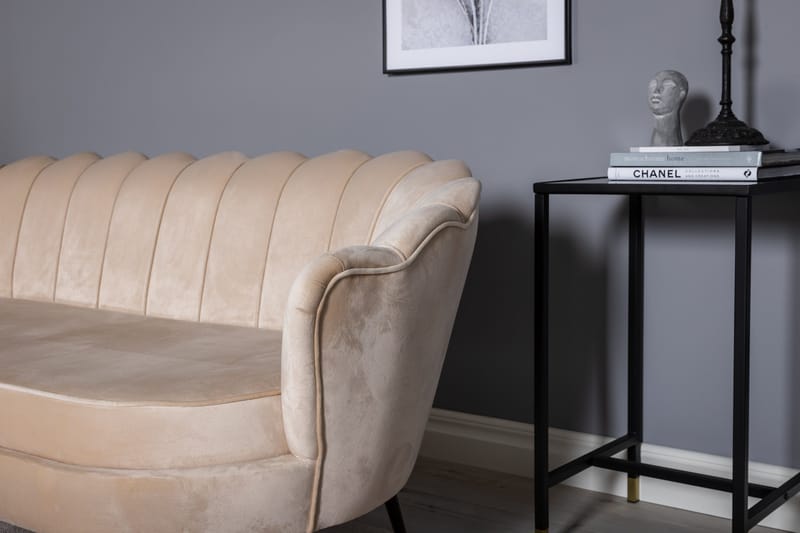 Calais 3-sits Soffa Sammet - Beige - Products - Möbler - Soffa - 3 sits soffa