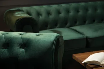 Chesterfield Lyx 3 sits Sammetssoffa - Djup soffa - Grön - Products - Möbler - Soffa - Chesterfield soffa