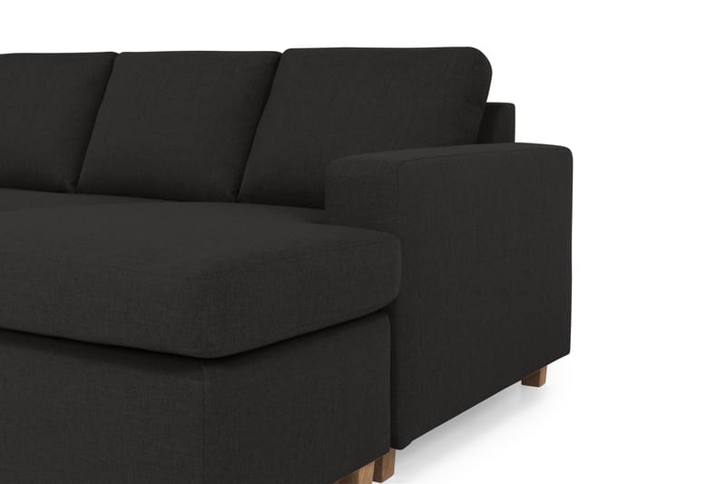 Crazy 5-sits Vänstervänd U-formad X-Large Soffa med Divan och Schäslong i Tyg - Antracit - Products - Möbler - Soffa - U-soffa