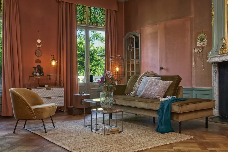 Lissbon Dagbädd Vänster - Gul - Products - Möbler - Soffa - Dagbädd - Dagbädd dubbelsäng