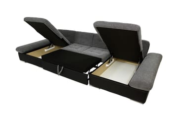 Dewitt Bäddsoffa Dubbelschäslong 4-sits i Sammet - Gul - Products - Möbler - Soffa - Sammetssoffa