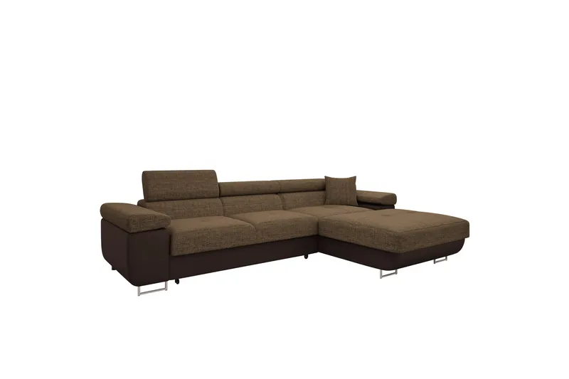 Gabina Soffa med Divan 3-sits, Brun