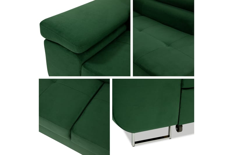 Gabina Soffa med Schäslong 3-sits - Orange - Products - Möbler - Soffa - Divansoffa & schäslongsoffa - 3 sits soffa med divan