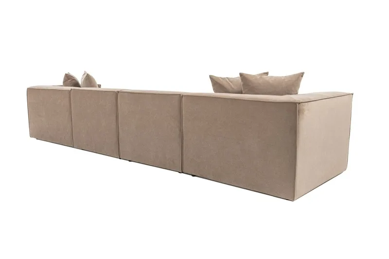 Gregor Soffa med Divan 4-sits - Cappucino - Products - Möbler - Soffa - Divansoffa & schäslongsoffa - 4 sits soffa med divan
