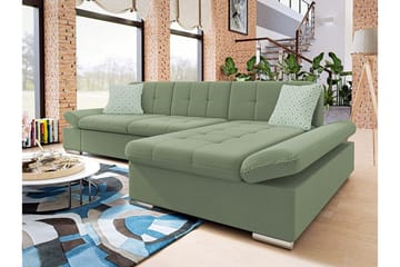 Kintore 3-sits Hörnsoffa Light green - Products - Möbler - Soffa - Divansoffa & schäslongsoffa - 3 sits soffa med divan