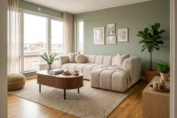 Marlow 3-sits Bubblig Divansoffa höger - Beige - Products - Möbler - Soffa - Divansoffa & schäslongsoffa - 3 sits soffa med divan