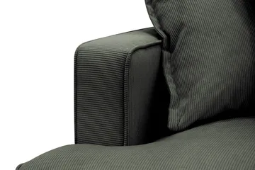 Rossita Lyx 4-sits Extra djup Soffa med Schäslong Höger - Mörkgrön Manchester - Products - Möbler - Soffa - Divansoffa & schäslongsoffa - 4 sits soffa med divan