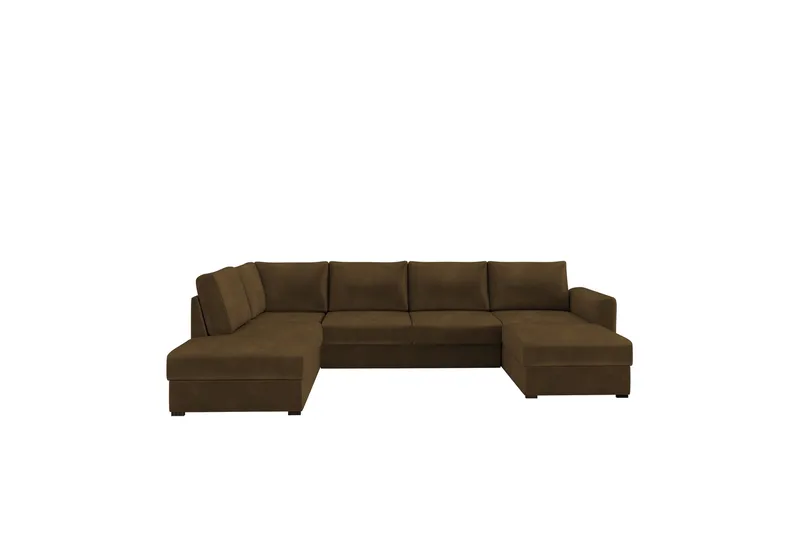 Taberk Soffa med Divan och Schäslong 4-sits - Brun - Products - Möbler - Soffa - Divansoffa & schäslongsoffa - 4 sits soffa med divan