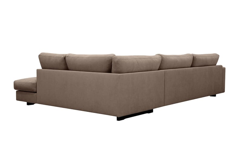 Valencia Extra Djup 4-sits Soffa med Schäslong Höger - Mörkbrun - Products - Möbler - Soffa - Divansoffa & schäslongsoffa - 4 sits soffa med divan