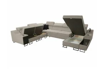 Galbally 5-sits Hörnsoffa Brown - Products - Möbler - Soffa - Sammetssoffa